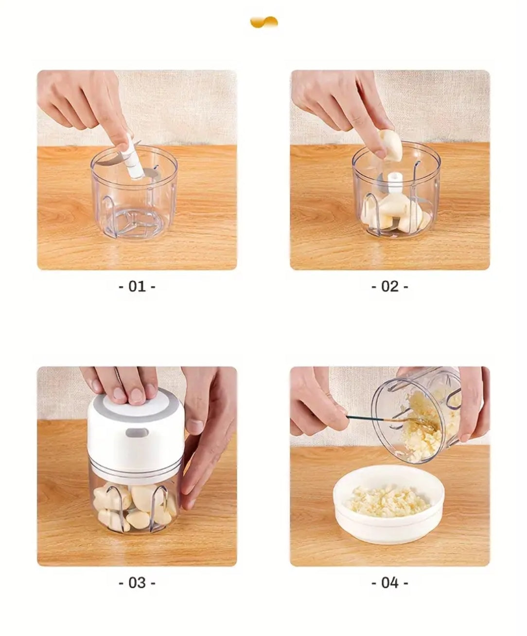 Mini Electric Food Chopper – Compact, Powerful & Mess-Free
