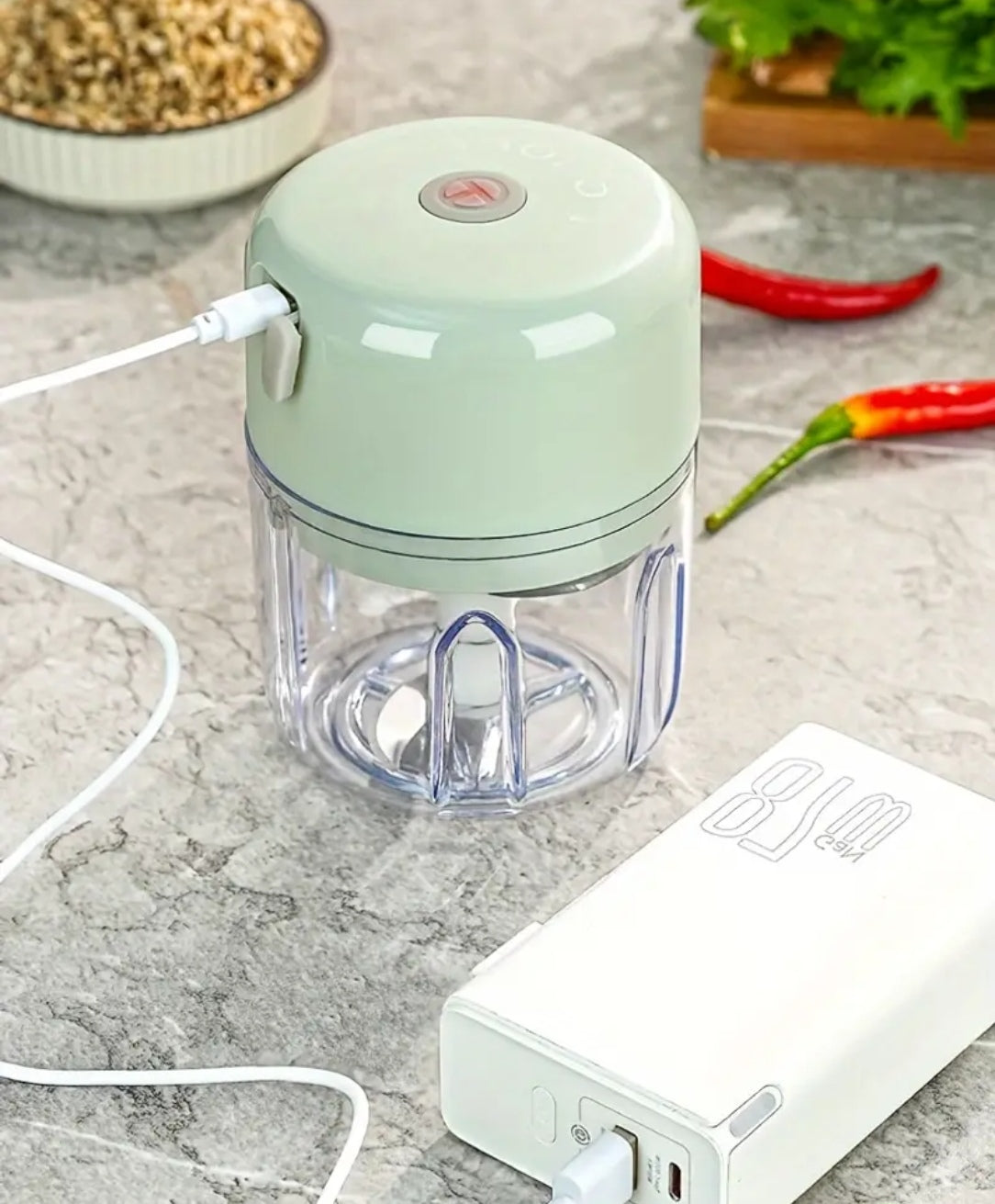 Mini Electric Food Chopper – Compact, Powerful & Mess-Free