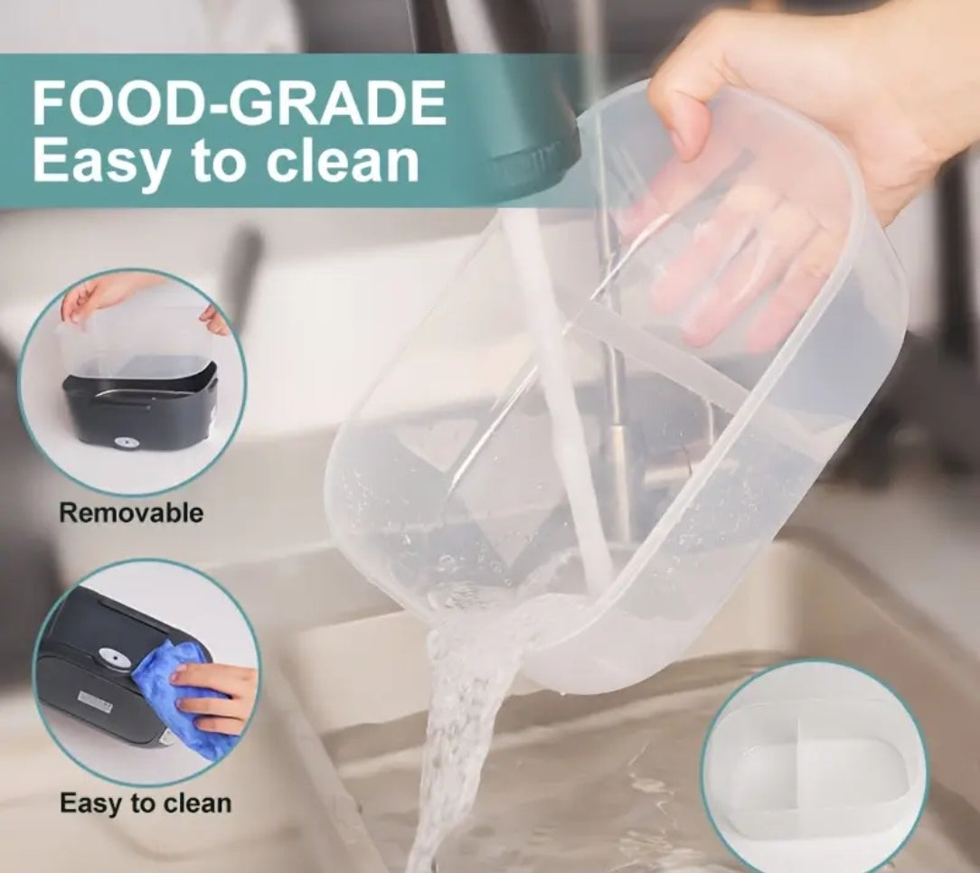 🔥 Electric Heated Lunch Box – Portable Food Warmer for Work, Travel & On-the-Go Meals