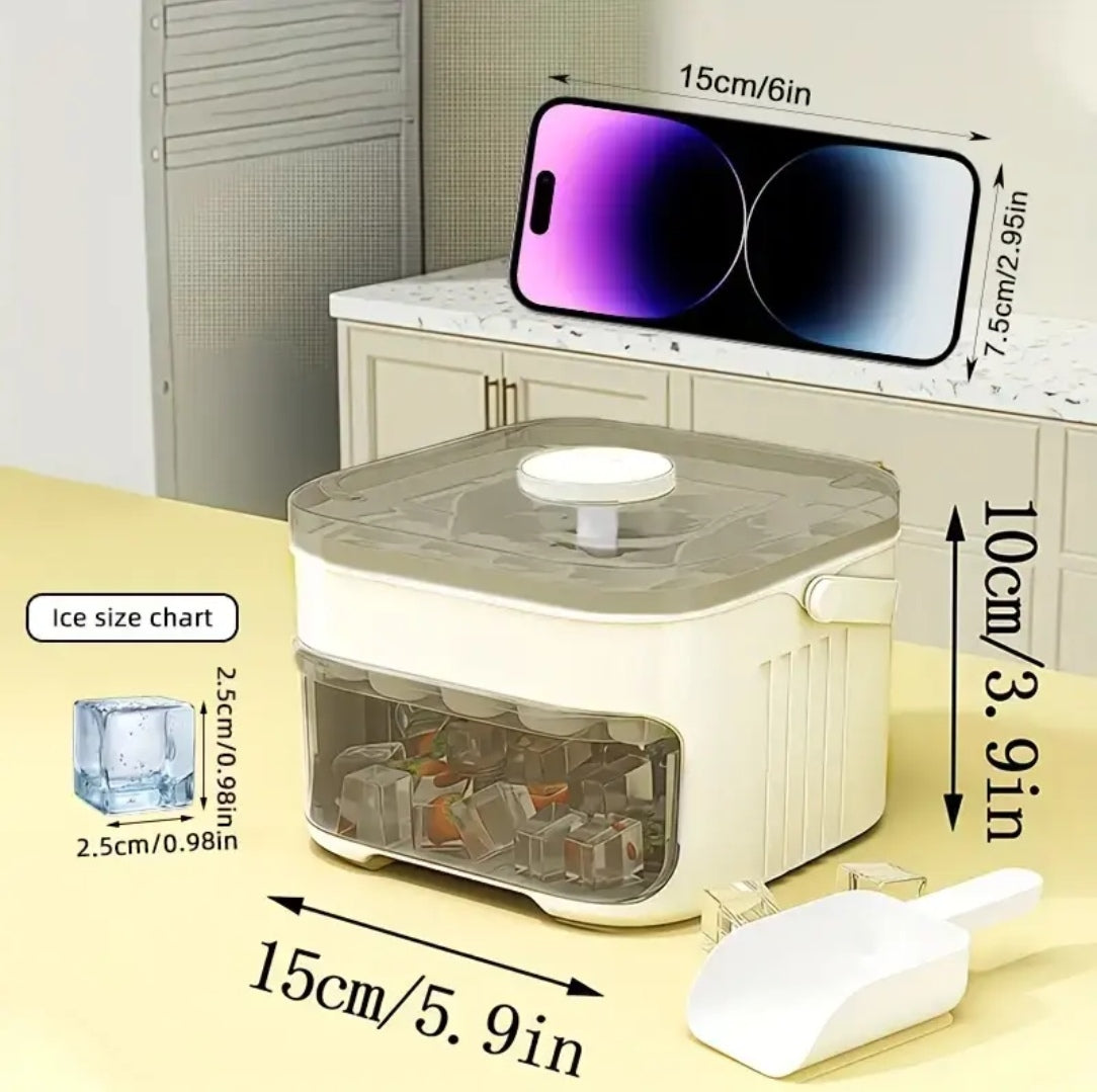 Premium Multi-Layer Ice Cube Maker & Fruit Storage Box