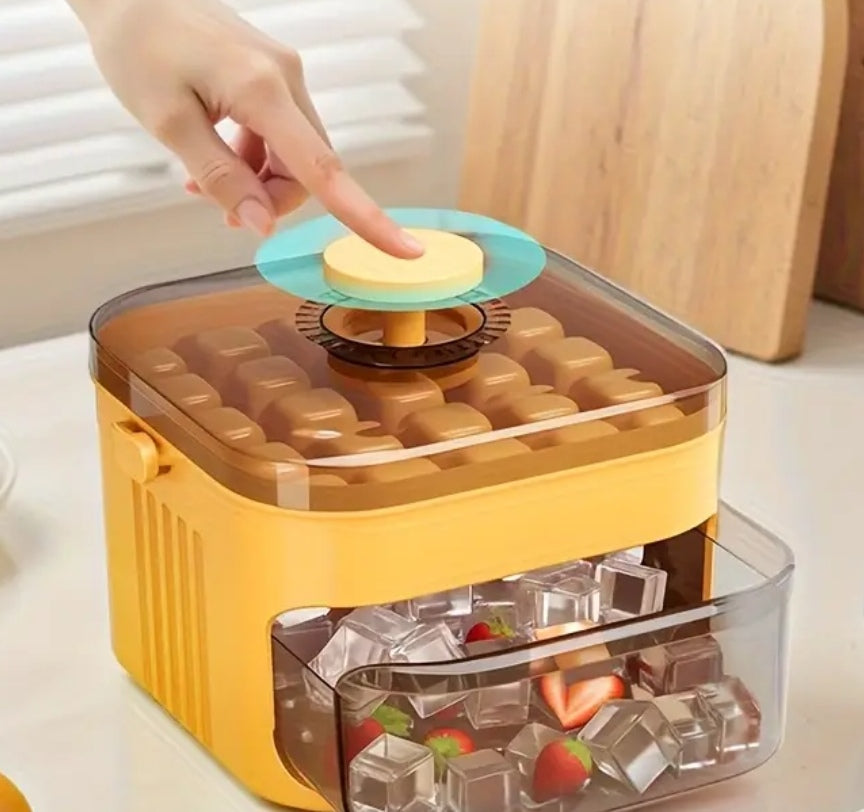 Premium Multi-Layer Ice Cube Maker & Fruit Storage Box