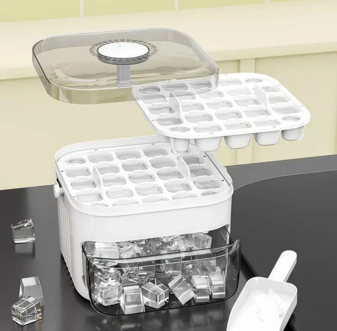 Premium Multi-Layer Ice Cube Maker & Fruit Storage Box