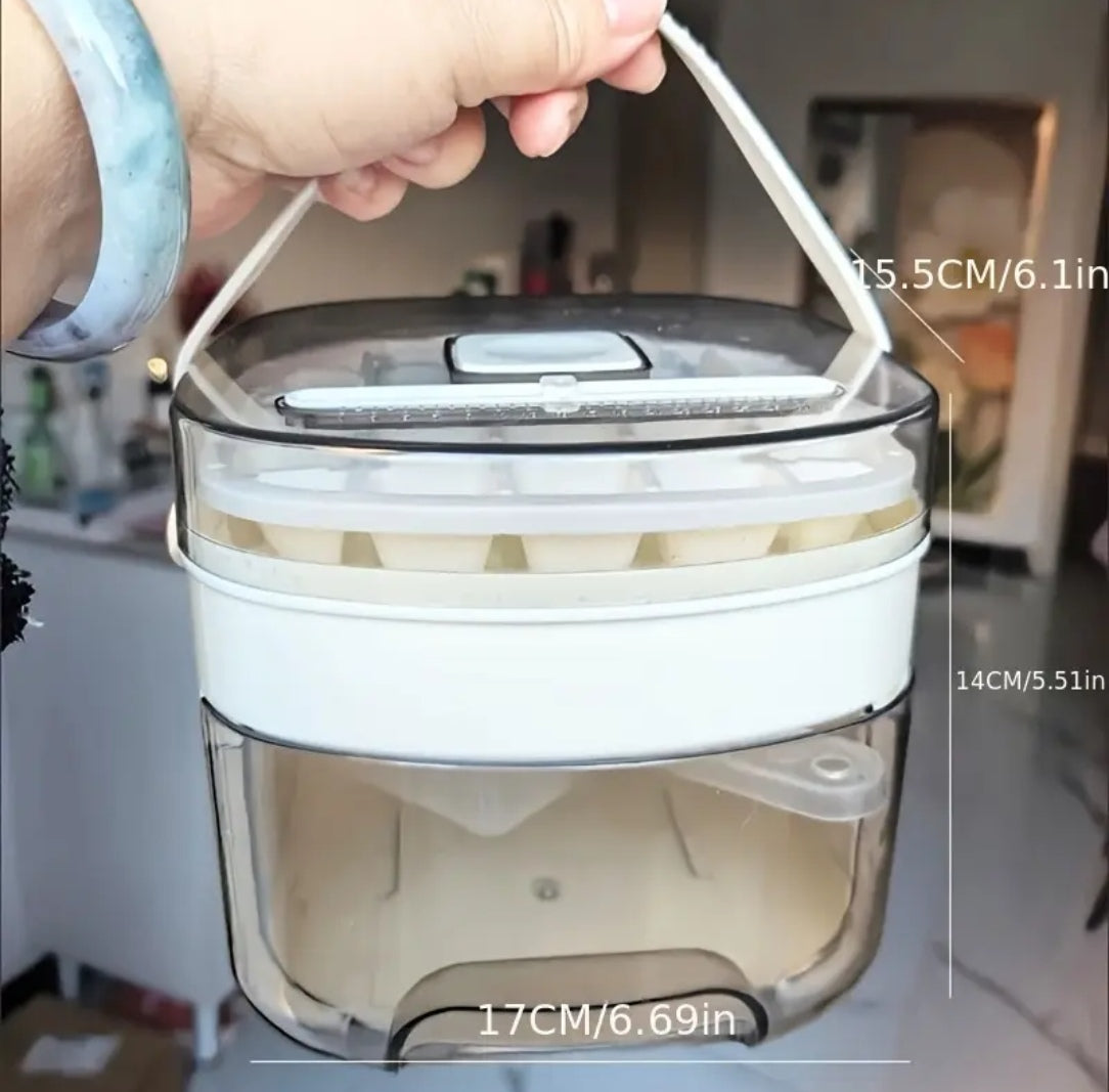 Premium Multi-Layer Ice Cube Maker & Fruit Storage Box