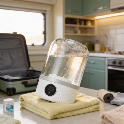 Portable Mini Washing Machine – Compact, Rechargeable & Travel-Ready Cleaner
