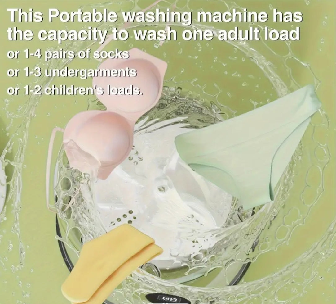 Portable Mini Washing Machine – Compact, Rechargeable & Travel-Ready Cleaner