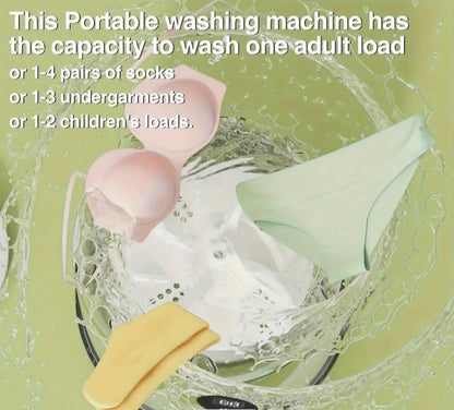 Portable Mini Washing Machine – Compact, Rechargeable & Travel-Ready Cleaner