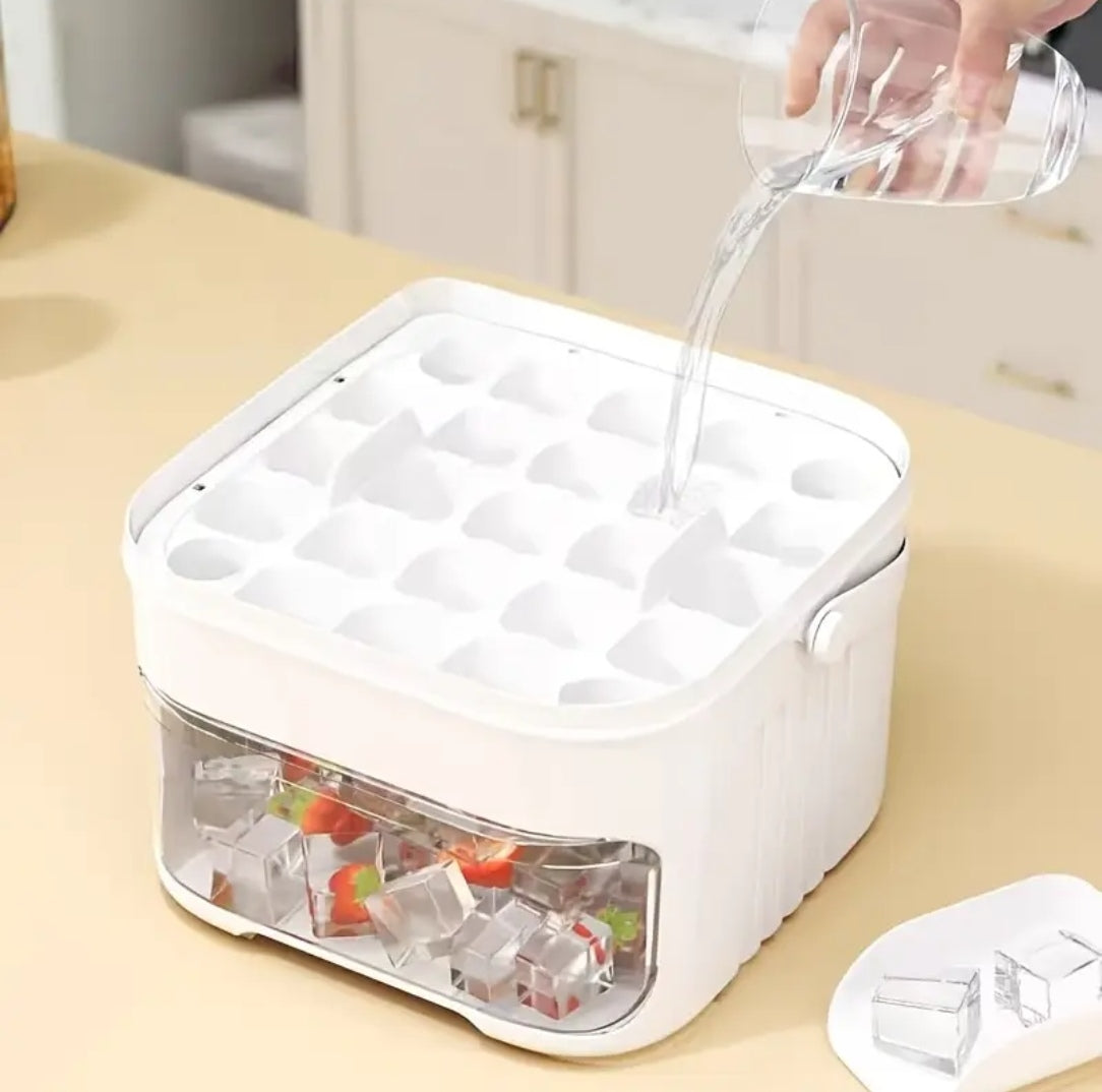 Premium Multi-Layer Ice Cube Maker & Fruit Storage Box