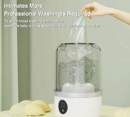 Portable Mini Washing Machine – Compact, Rechargeable & Travel-Ready Cleaner